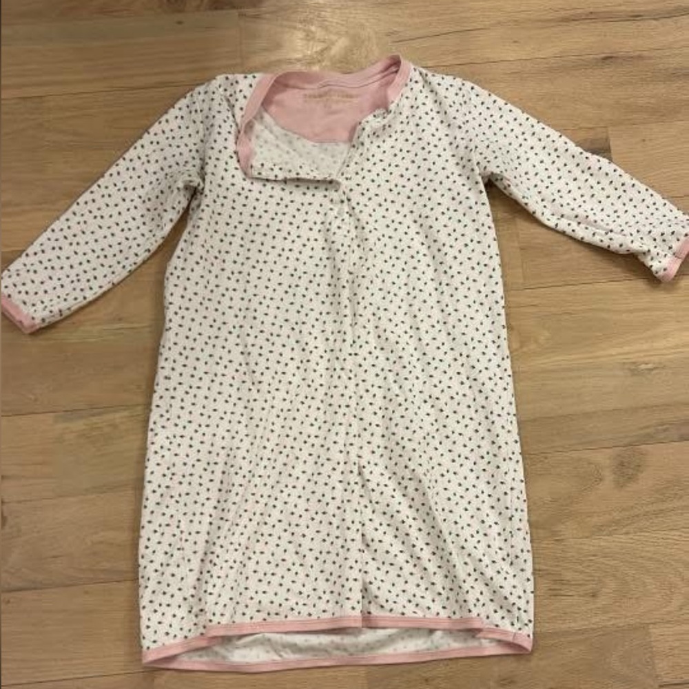 The Beaufort Bonnet Company Pink & White Floral Sleep Gown